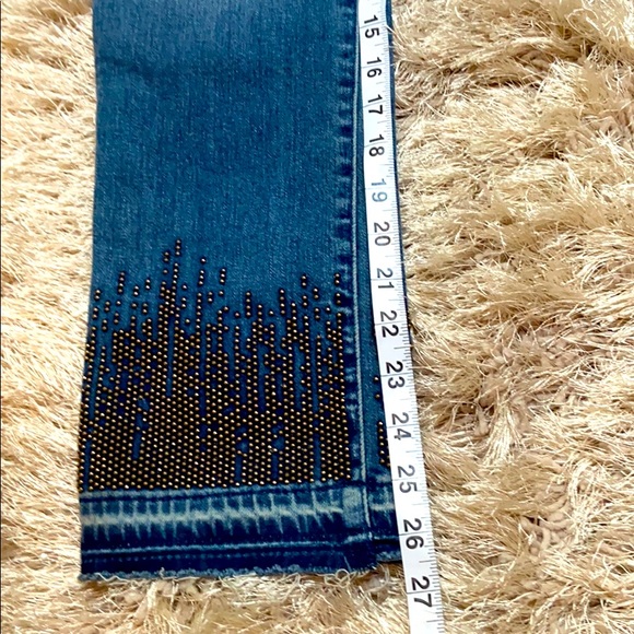 NWT True Religion cropped Cobra beaded hem 28 - Picture 11 of 12